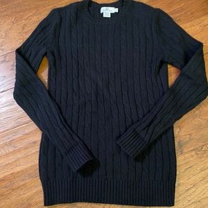 Vineyard Vines Women’s Black Cable Sweater - S